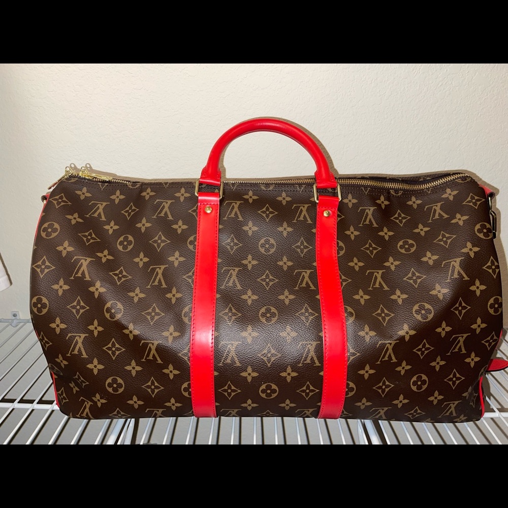 Louis Vuitton Keepall Bandouliere 50 Coquelicot